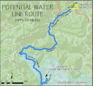 Potential Water Line Route